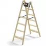 Hailo Master H80 2x6 Step Kahepoolne Redel, 150 kg Kandevõime, Hõbedane