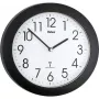Mebus 52450 Wireless Wall Clock Black Digital LCD Radio Controlled