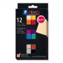 STAEDTLER FIMO 8043 C Modelleerimissavi komplekt - 12 värvi - Must, Sinine, Šampanja, Roheline, Hall, Magenta, Oranž, Punane, Terrakota, Violetne, Valge, Kollane - 12 x 25 g plokki - Ahjuküpsetatav polümeersavi - Pehme - 110°C - 30 min