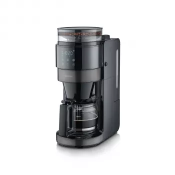 SEVERIN KA 4830 Filtrikohvimasin veskiga ja klaaskannuga, 10 tassi, 1000 W, must/roostevaba teras