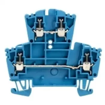 Weidmüller W-Series läbiv klemmliist, kruviühendus, 2,5 mm², 800 V, 24 A, tume beež, 2-tasandiline