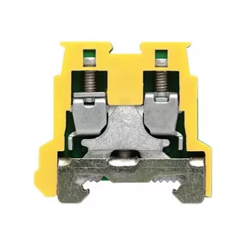 Weidmüller Kaitsemaandusklemm AKE 2.5, Roheline/Kollane, 2.5 mm², Kruviühendus