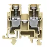 Weidmüller Läbiv klemmliist, kruviühendus, 2,5 mm², 800 V, 24 A, tume beež, DIN-liist TS 35
