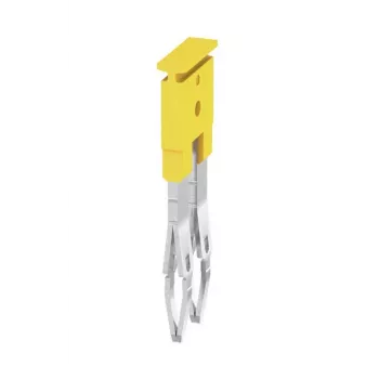 Weidmüller ZQV 2.5/2 ristühendus, 2,5 mm², 2 poolust, kollane, 60 tk