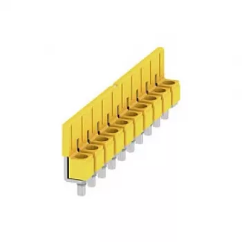 Weidmüller WQV 6/10 ristühendus, 2-pooluseline, 8 mm samm, kollane, polüamiid, 20 tk
