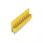 Weidmüller WQV 6/10 ristühendus, 2-pooluseline, 8 mm samm, kollane, polüamiid, 20 tk