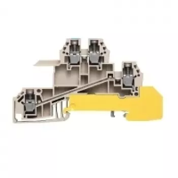 Weidmüller Läbiv klemmliide, kruviühendus, 2,5 mm², 24 A, 800 V, beež, 50 tk
