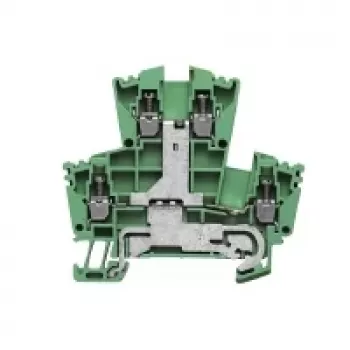 Weidmüller Läbiv klemmliist, kruviühendus, 2,5 mm², 24 A, 800 V, roheline, 100 tk