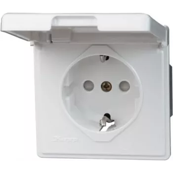 Heinrich Kopp 119102080 Schuko pistikupesa CEE 7/3 CEE 7/4 Valge 250V 16A