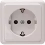 Heinrich Kopp Schuko pistikupesa pealispinnale paigaldatav 1-kohaline 16A 250V Arktika Valge 101802000