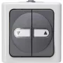 Heinrich Kopp 560956012 Pindpaigaldatav ümberlüliti IP44 Must/Valge Termoplast