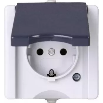 HEINRICH KOPP Schuko pistikupesa 1-kohaline pinnale paigaldatav niiskuskindel proAQA hall 16A 250V (947456005)
