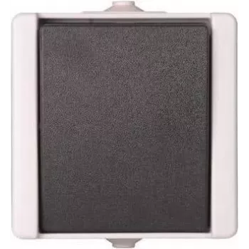 Heinrich Kopp 540656002 Ümberlüliti, pinnale paigaldatav, IP44, 10A, 250V, must/valge, termoplast, Paris disain
