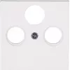 Heinrich Kopp Antenna End Socket SAT+TV+Radio White Flush-Mounted 3-Output