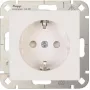 Heinrich Kopp HK07 Schuko pistikupesa suurendatud puutekaitsega, puhasvalge (RAL 9010)