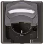 Heinrich Kopp Schutzkontakt-Steckdose AP-FR Steckdose 1f. BlueElectric Anthracite