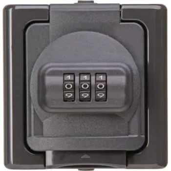 Heinrich Kopp APWG Blue Electric Pindpaigaldatav SCHUKO Pistikupesa Kombinatsioonlukuga, IP44, Sinine