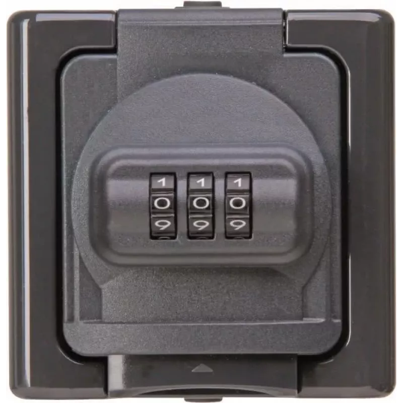 Heinrich Kopp APWG Blue Electric Pindpaigaldatav SCHUKO Pistikupesa Kombinatsioonlukuga, IP44, Sinine