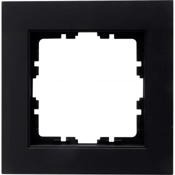 Heinrich Kopp HK07 Cover Frame 1-Gang Matte Black