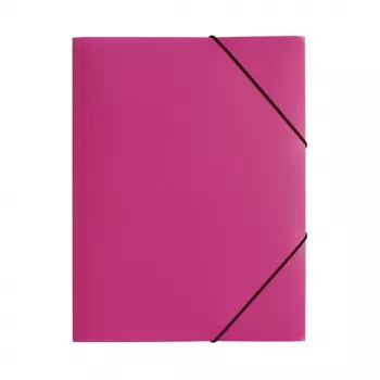 PAGNA Document Folder A4 Polypropylene Pink Elastic Band Portrait