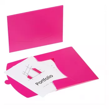 PAGNA Document Wallet DIN A4 Pink Smooth 0,43 mm