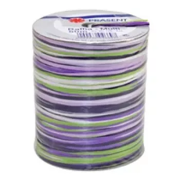 C.E. PATTBERG Raffia Kingituselint Matt Lilla/Roheline/Valge 3,0 mm x 50,0 m