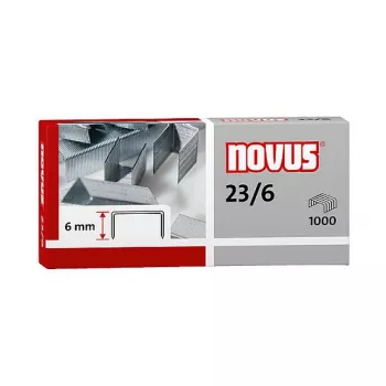 Novus Dahle 042-0039 Klammerpakk - 6 mm - 1000 roostevabast terasest klammerit - 30 lehe mahutavus