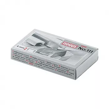 Novus No.111 Klambrid - 4 mm - 2000 klambrit - 15 lehte - Metall - Hall