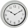 TFA 60.3067.02 Välitingimustes kasutatav metallist seinakell valge 380 mm