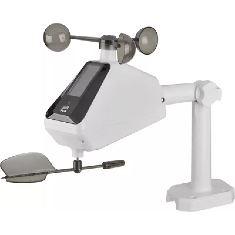 TFA TFA.me ID-A2 Wind Transmitter 30.3904.02 Solar-Powered Wireless Anemometer 868 MHz White