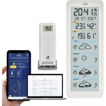 TFA TFA.me ID-06 35.8108.02 WLAN traadita ilmajaam 4-päevase prognoosiga