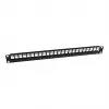 Panasonic 3SR-PATCH-24P 24 Port Patch Panel (Keystone Type) incl. 24 RJ45 Cat.6 UTP Keystone Jacks - Must