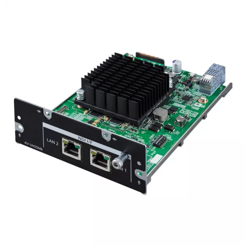Panasonic AV-UHS5M6G NDI liideseüksus AV-UHS500 UHD otsevideo mikserile (NDI tugi, IP-edastus NDI/NDI|HX kaudu)