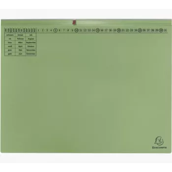 Exacompta 370225B Tavaline kaust - papp - roheline - 320 g/m² - 265 x 316 mm - A4