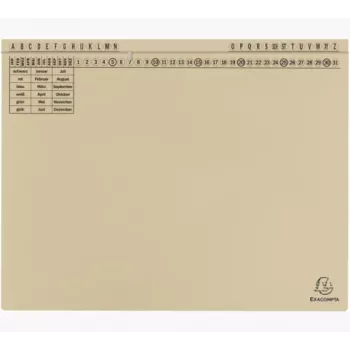 Exacompta 371122B Dokumendikaust - Papp - 320 g/m² - A4 - Sinine - 1 tk