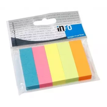 inFO Brillantmix Sticky Flags Assorted 5x 100 Strips