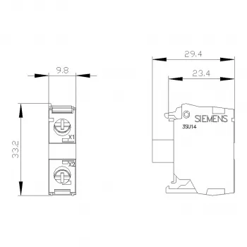 Siemens SIRIUS ACT LED-moodul integreeritud LED-iga AC/DC 24V Valge