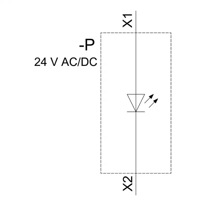 Siemens SIRIUS ACT LED-moodul integreeritud LED-iga AC/DC 24V Valge