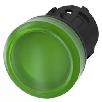 Siemens SIRIUS ACT 3SU1001-6AA40-0AA0 Roheline LED-märgutuli 22mm ümmargune 24V AC/DC kruviühendusega