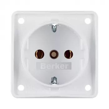Berker SCHUKO pistikupesa 941852502 Polar White Matt