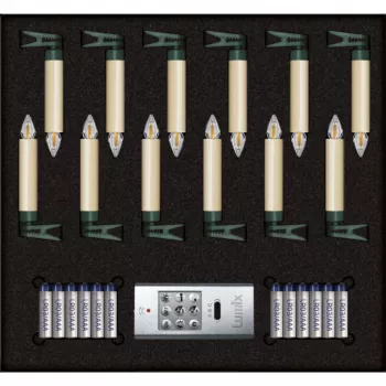 Krinner Superlight Bavaria Mini Flame 12 tk komplekt Ivory
