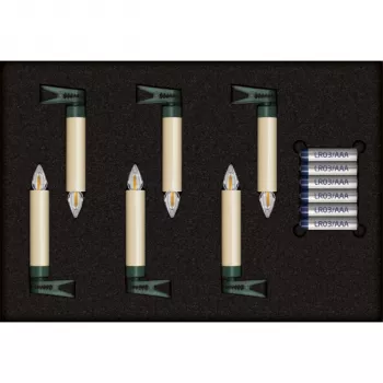 Krinner Superlight Bavaria Mini Flame 6 tk. Komplekt Elevandiluu