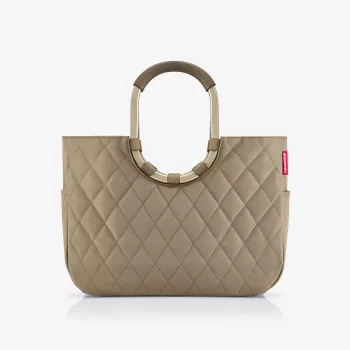 Reisenthel Loopshopper L Frame Rhombus ostukott, oliivroheline (OR5047)