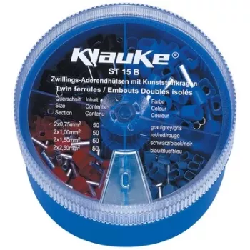 Klauke kaabliotsamuhvide komplekt 1000 tk 0,5-2,5 mm²