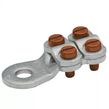 KLAUKE 586R10 Redutseeriv pressühendus, alumiiniumilt vasele, 50 mm² kuni 35 mm², tinatatud, 46 mm
