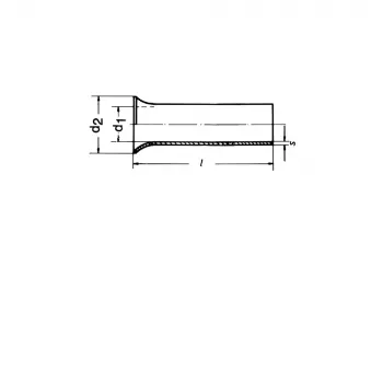 Klauke 7818V Tin-Plated Copper Tubular Cable Lug 25 mm² 7,3 mm 18 mm