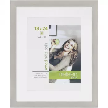 NIELSEN DESIGN Apollon Silver 24x30 Wood Picture Frame
