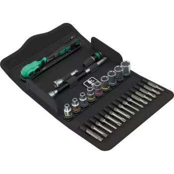 Wera 8100 SA 14 Zyklop Comfort Ratchet Set 1/4 inch Drive, 14 Pieces
