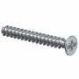 KAISER ELEKTRO 2472-25 Seadme kruvi M3.5 x 25 mm, ümarpea, piluga, teras, tsingitud, hõbedane, 1 tk