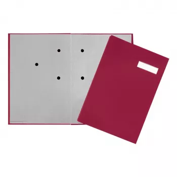 PAGNA Signature Folder 20 Compartments - A4 - Cardboard - Red - White - Portrait - 240 mm - 25 mm